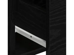 Tableros Lateral con cajón 2 piezas Roble negro 60 x 31 x 84 cm