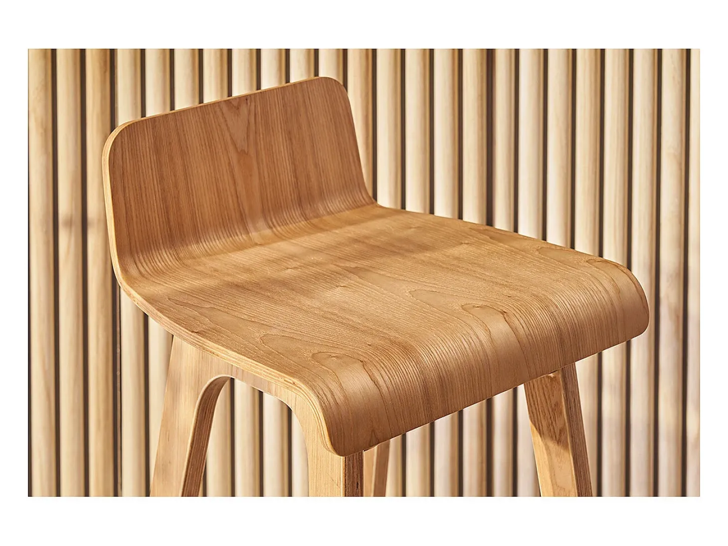 Taburete / Silla de bar escandinavo 65cm fresno BALTIK