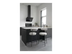Taburete Alto Badalona, Blanco, 46x39x90 cm, Kendra Home