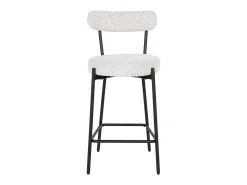 Taburete Alto Badalona, Blanco, 46x39x90 cm, Kendra Home