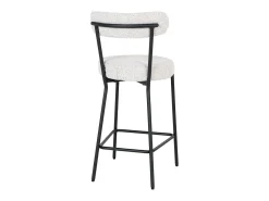 Taburete Alto Badalona, Blanco, 46x39x90 cm, Kendra Home