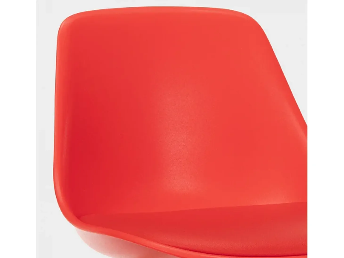 Taburete alto con cojín de diseño escandinavo para bar y cocinaWillis Wood - Rojo