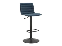 Taburete alto de bar azul marino, 43 x 49,5 x 85,5-107 cm (asiento: 61-82,5 cm)