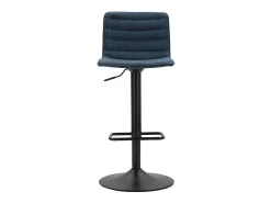 Taburete alto de bar azul marino, 43 x 49,5 x 85,5-107 cm (asiento: 61-82,5 cm)