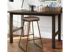 Taburete alto de diseño industrial para bares, cocinas, bares, restaurantes Carbon - Gris Oscuro