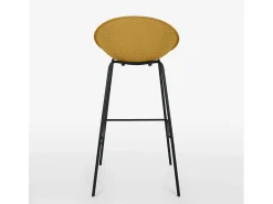 Taburete alto de diseño moderno para bar restaurante península cocina Flaund - Amarillo