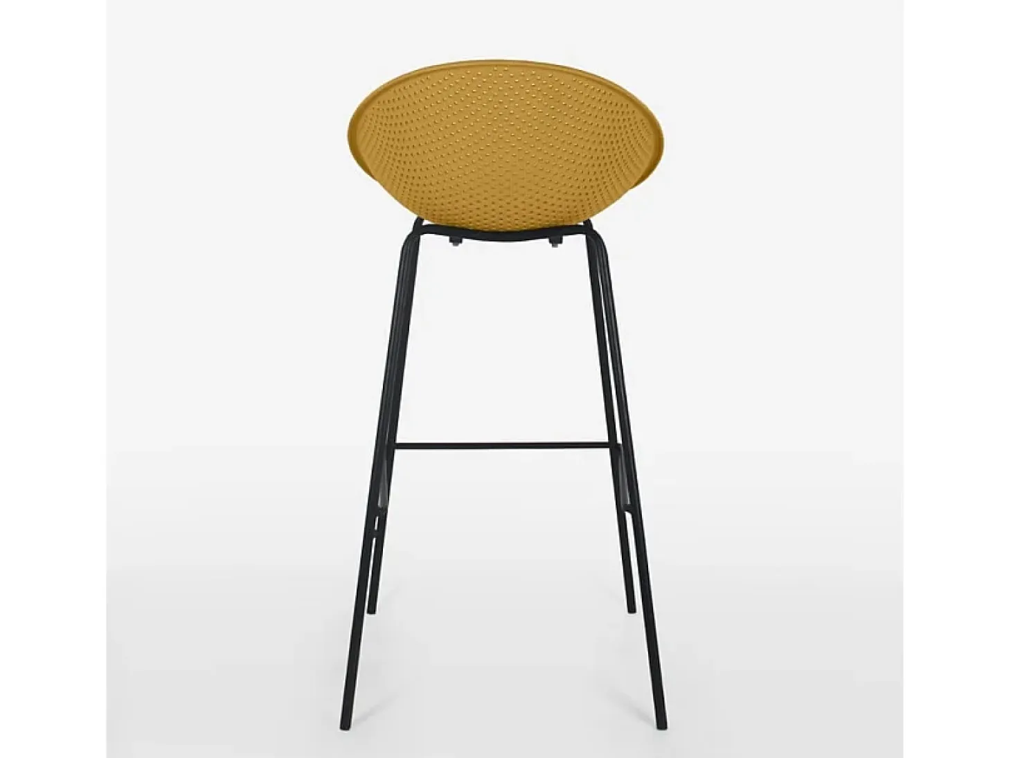 Taburete alto de diseño moderno para bar restaurante península cocina Flaund - Amarillo