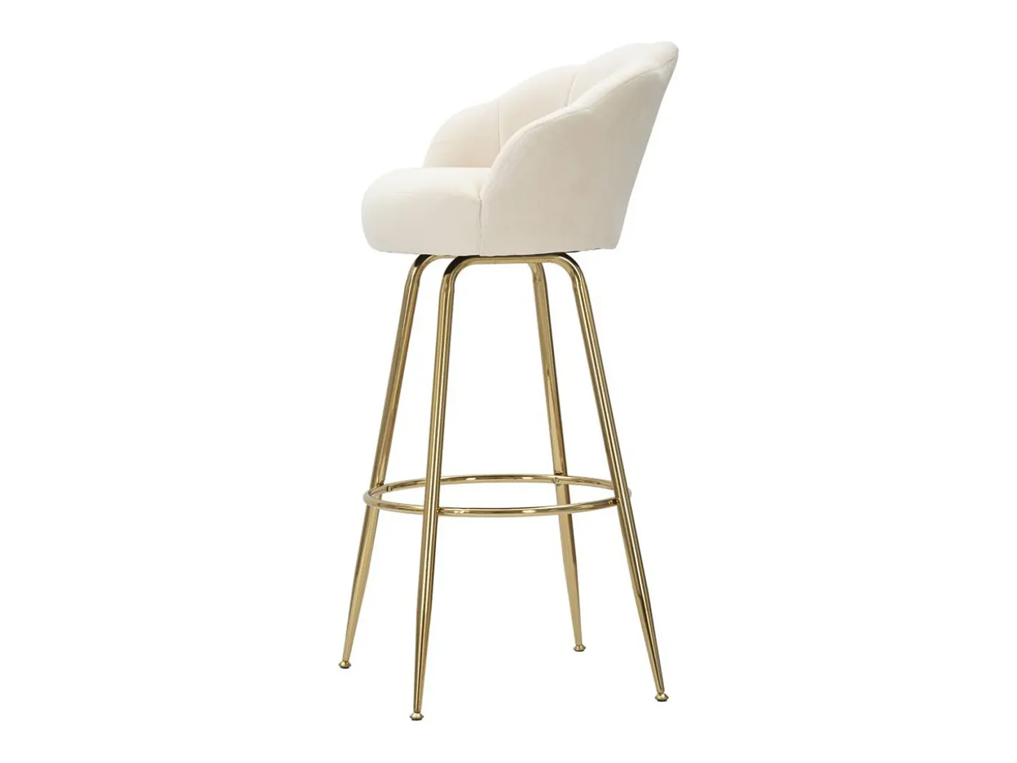 Taburete Alto VKH451, Beige, 55x53x110 cm, Kendra Home