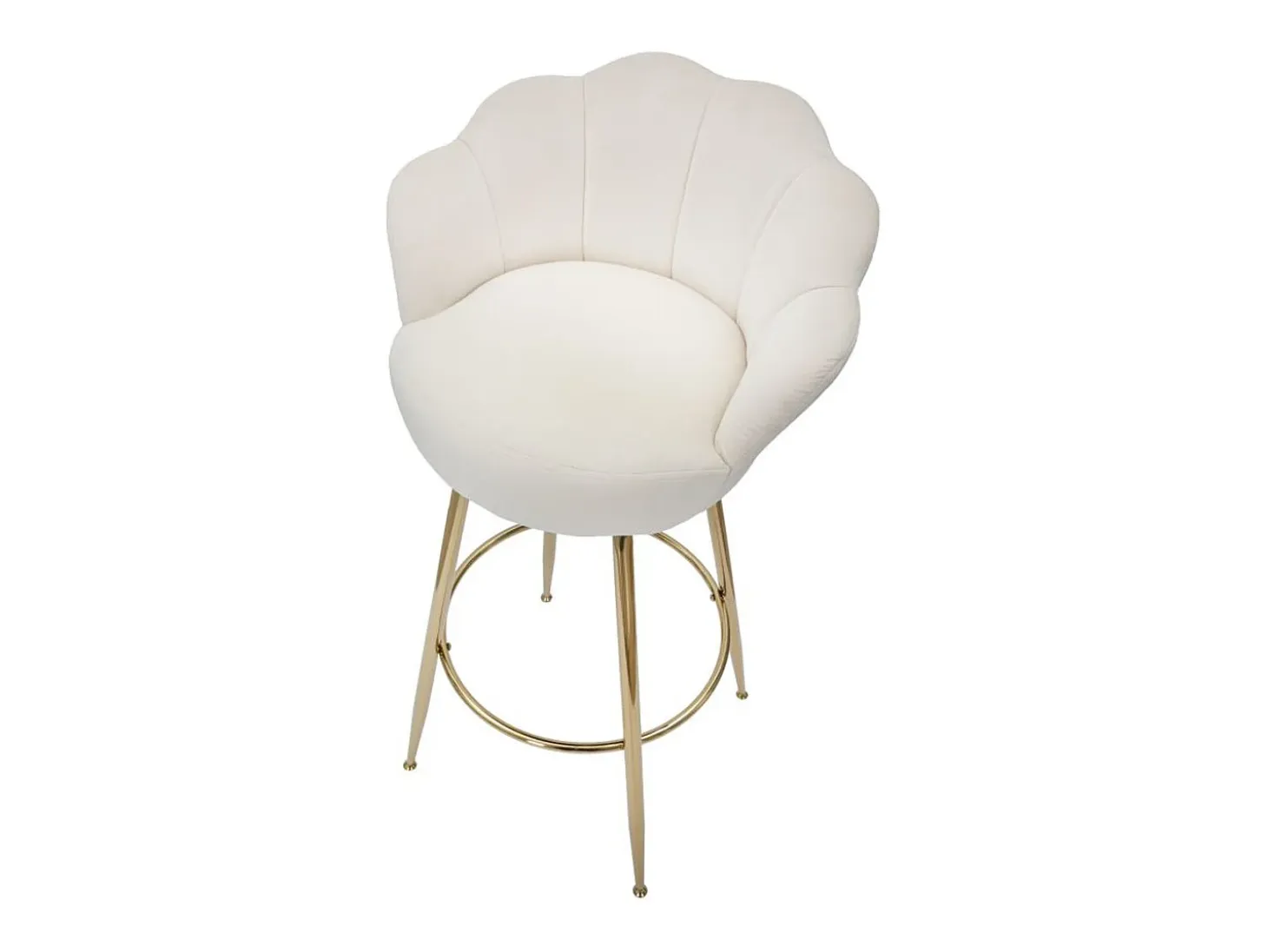 Taburete Alto VKH451, Beige, 55x53x110 cm, Kendra Home