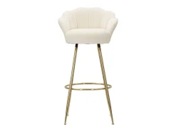 Taburete Alto VKH451, Beige, 55x53x110 cm, Kendra Home