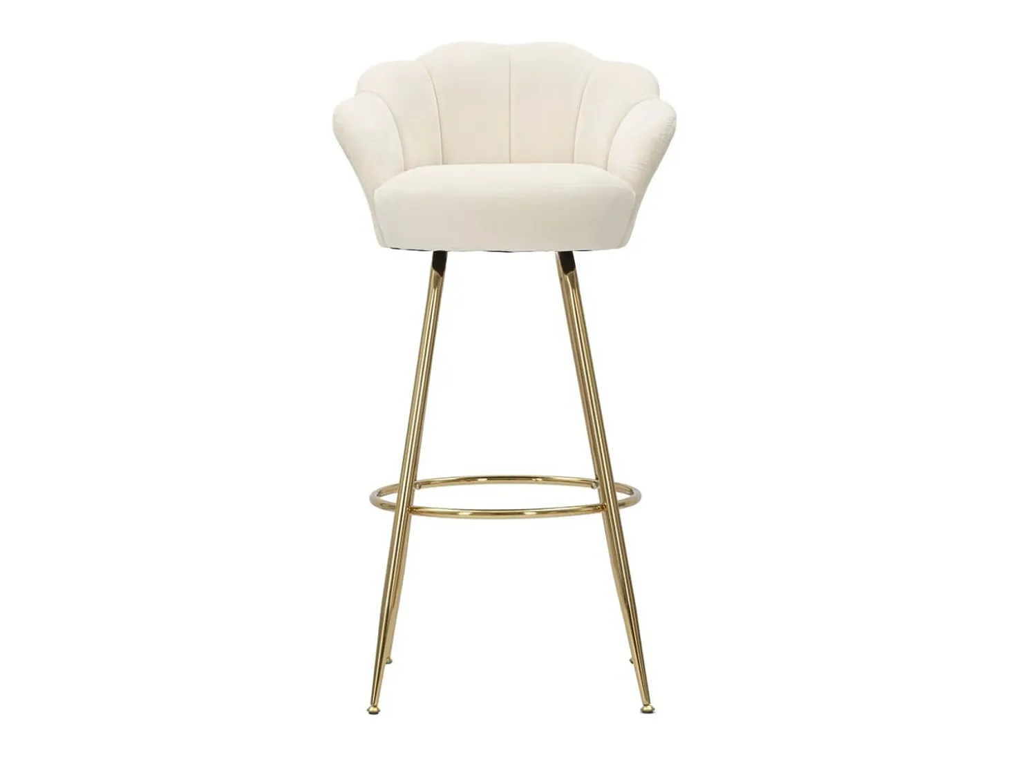 Taburete Alto VKH451, Beige, 55x53x110 cm, Kendra Home