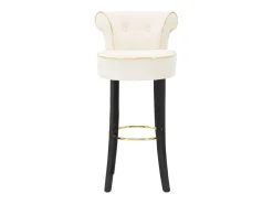 Taburete Alto VKH440, Beige, 46x48x96 cm, Kendra Home