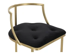 Taburete Alto VKH450, Oro, 45x45x90 cm, Kendra Home