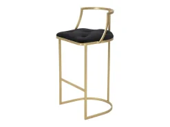 Taburete Alto VKH450, Oro, 45x45x90 cm, Kendra Home