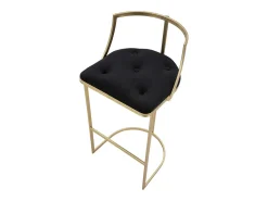 Taburete Alto VKH450, Oro, 45x45x90 cm, Kendra Home