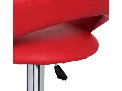 Taburete Calora de polipiel roja - Lote de 2