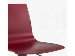 Taburete cocina bar diseño base negro mate ajustable Grand Soleil Imola Matt - Bordeaux