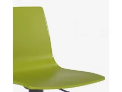 Taburete cocina bar diseño base negro mate ajustable Grand Soleil Imola Matt - Verde Anís