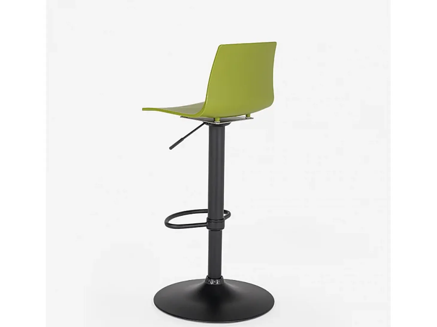 Taburete cocina bar diseño base negro mate ajustable Grand Soleil Imola Matt - Verde Anís