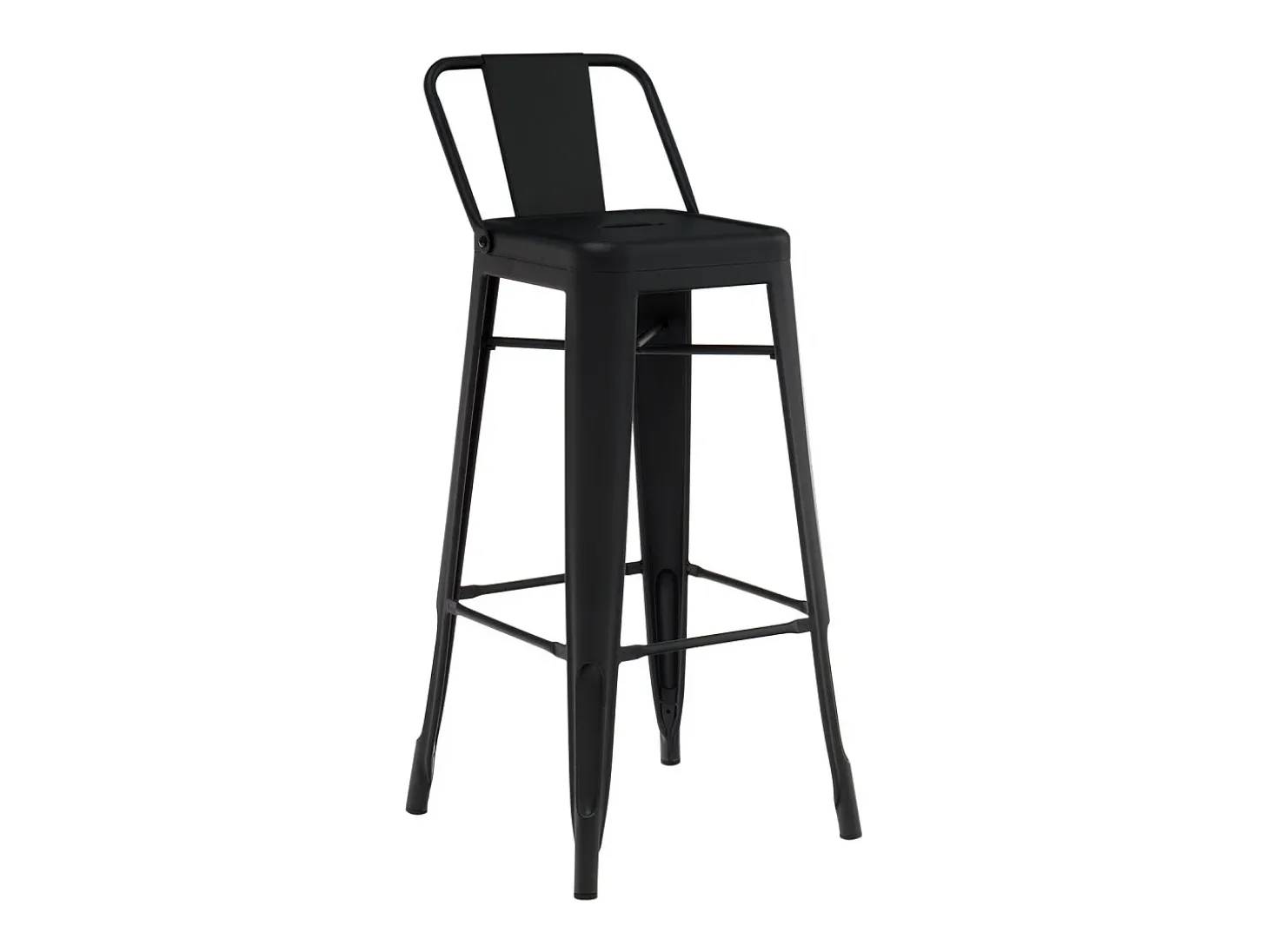 Taburete con respaldo de acero rojo brillante Kontoir 74 cm-Color Verde pistacho