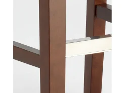 Taburete de bar Cocina de madera estilo Henriksdal alto 74 cm Comfort XL - Beige