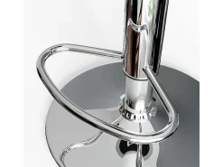 Taburete de bar conjunto de 2 blanco 33x33x92