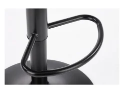 Taburete de bar contemporáneo de terciopelo verde con estructura de metal negro BEDIVERE