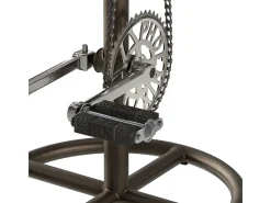 Taburete de bar de 73 cm en cuero marrón - Gaya