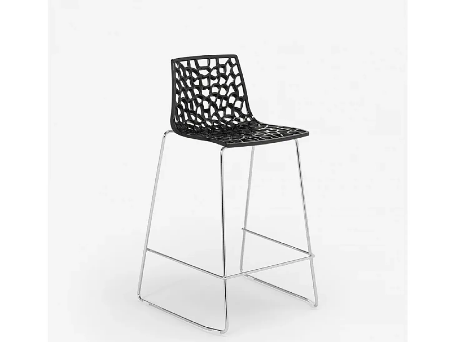 Taburete de bar de diseño Grand Soleil 64cm Mini Spider - Negro