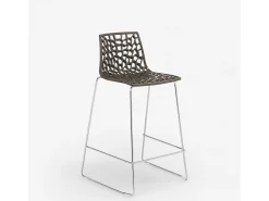 Taburete de bar de diseño Grand Soleil 64cm Mini Spider - Marrón
