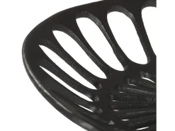 Taburete de bar de hierro fundido negro