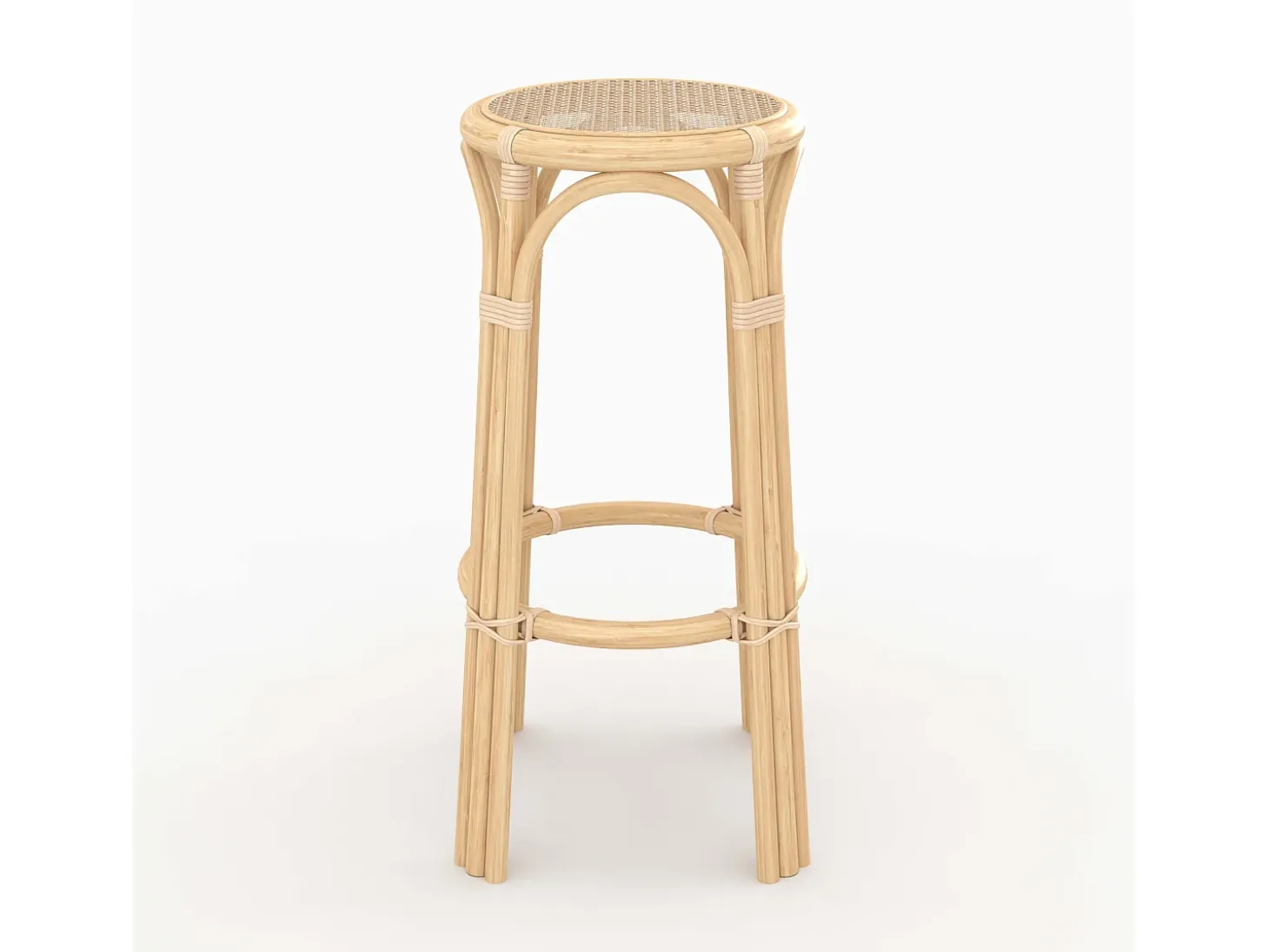 Taburete de bar de ratán 75 cm - Vania