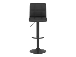 Taburete de bar de tela negra