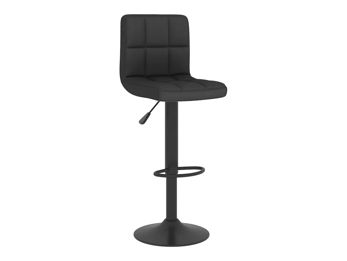 Taburete de bar de tela negra