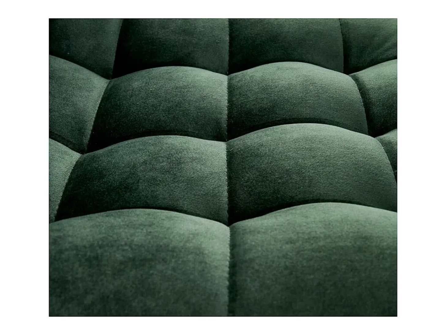 Taburete de bar de terciopelo verde oscuro con estructura de acero negro MANCHESTER