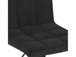 Taburete de bar de terciopelo negro
