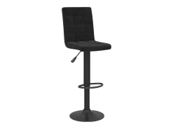 Taburete de bar de terciopelo negro