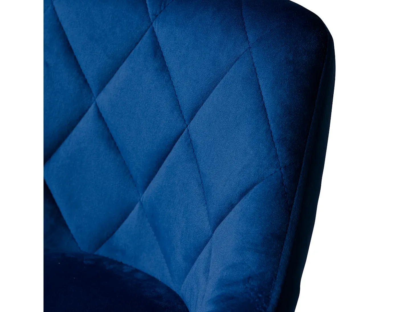 Taburete de bar de terciopelo azul ROBIN