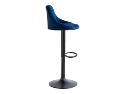 Taburete de bar de terciopelo azul ROBIN