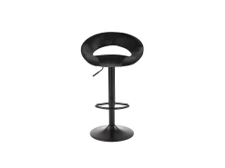 Taburete de bar de terciopelo negro BEDIVERE