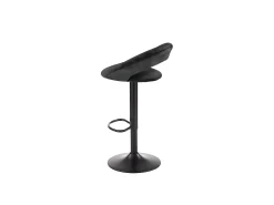 Taburete de bar de terciopelo negro BEDIVERE