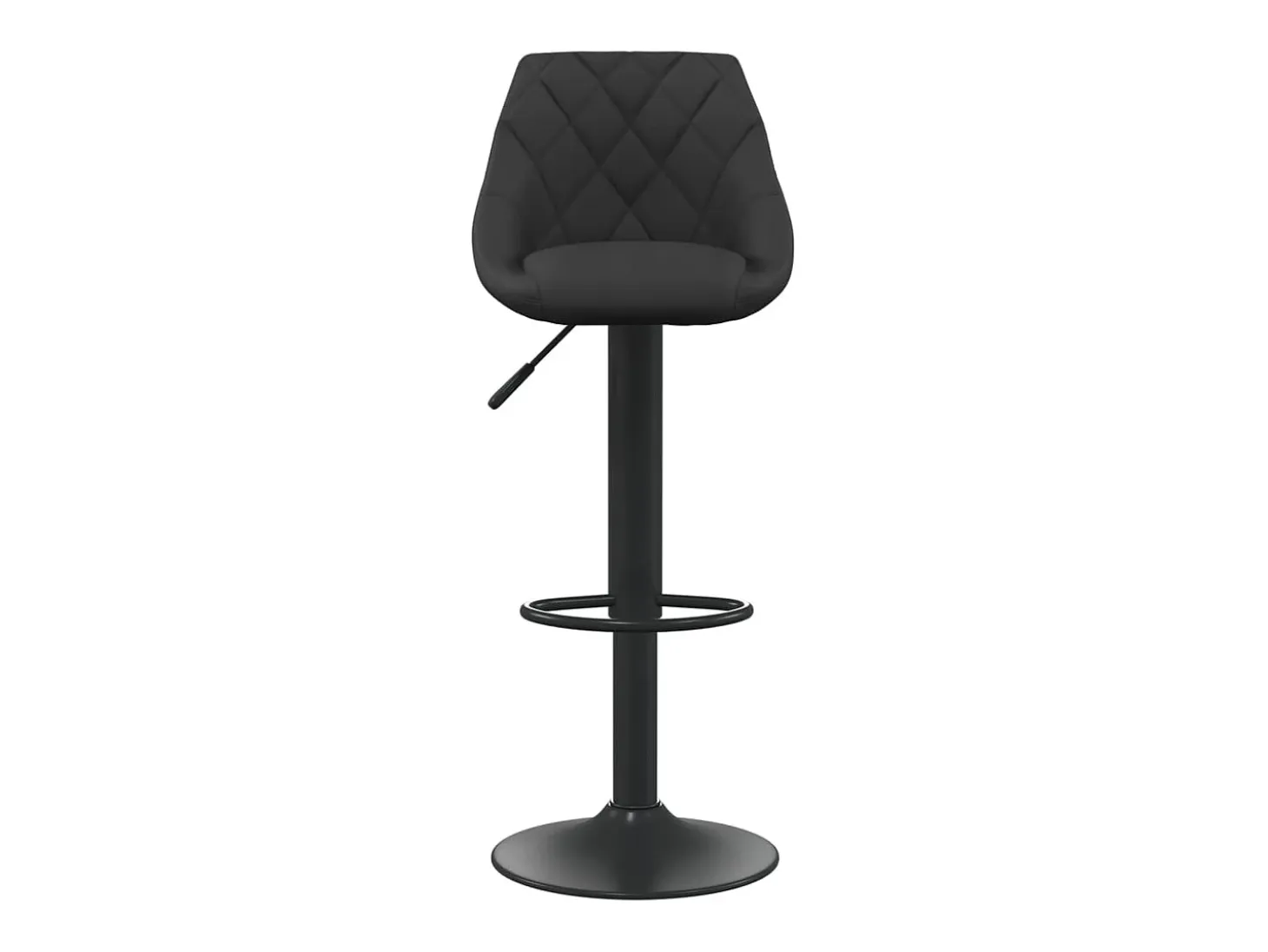 Taburete de bar de terciopelo negro