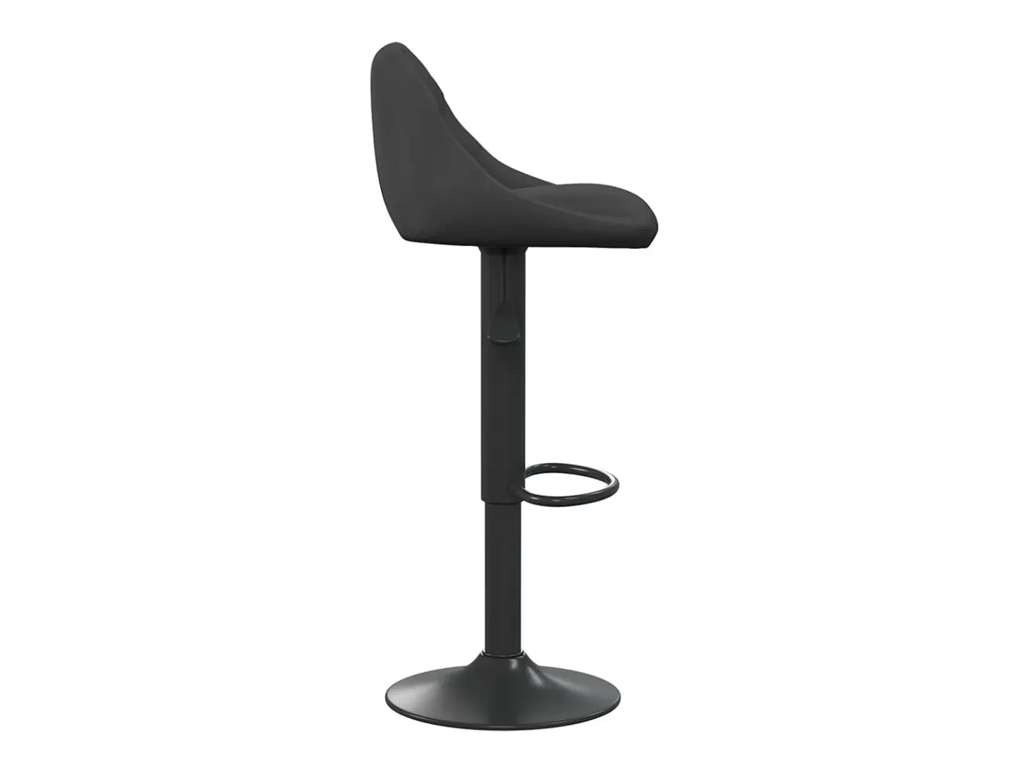 Taburete de bar de terciopelo negro