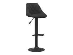 Taburete de bar de terciopelo negro