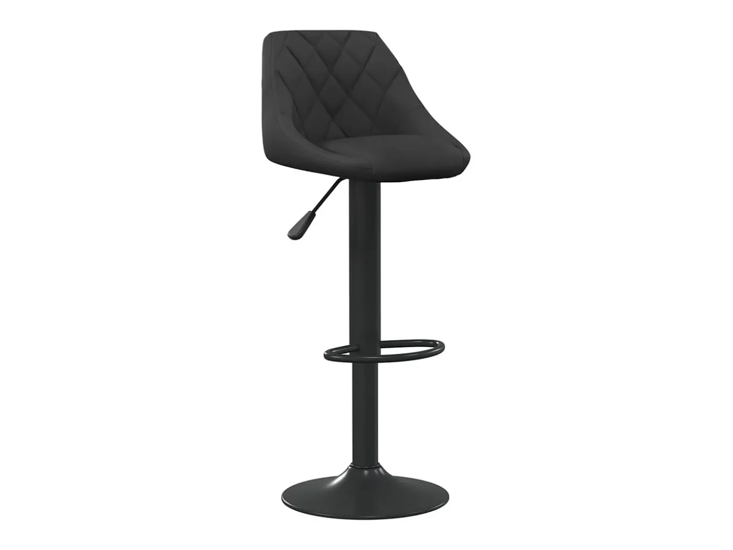 Taburete de bar de terciopelo negro
