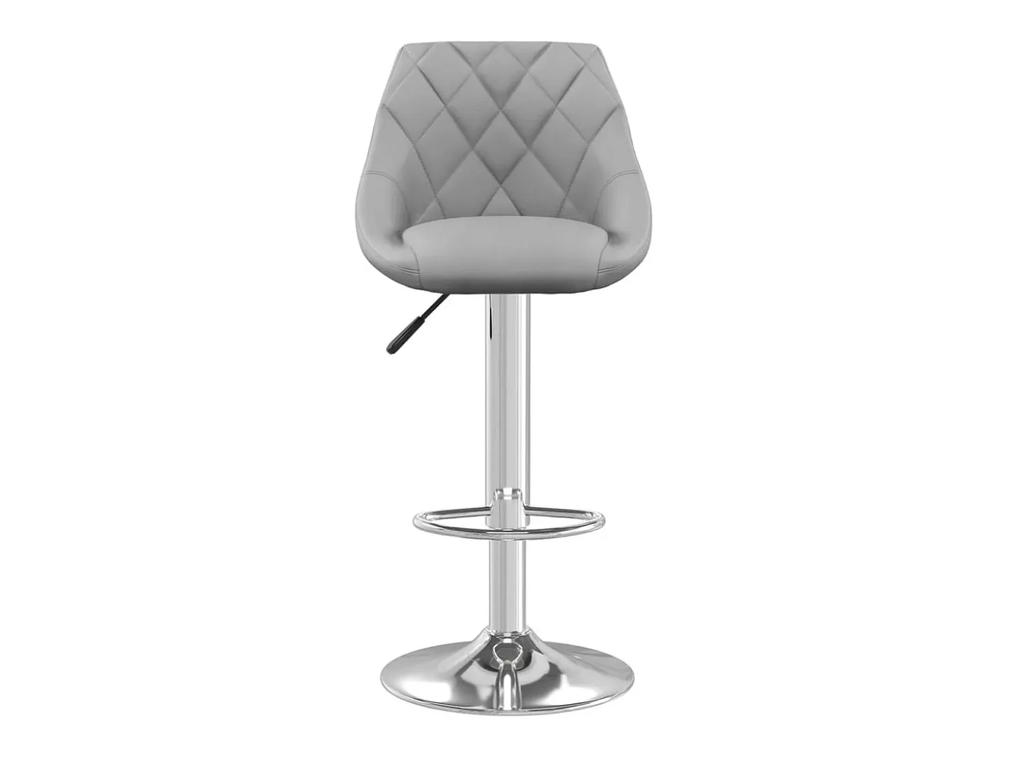 Taburete de bar de terciopelo gris claro
