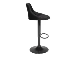 Taburete de bar de terciopelo negro ROBIN