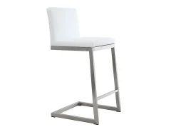 Taburete de bar diseño contemporáneo con pies de aluminio (lote de 2) STELLAR
