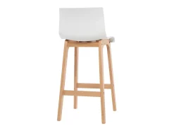 Taburete de bar diseño madera y blanco 75cm lote de 2 NEW SURF