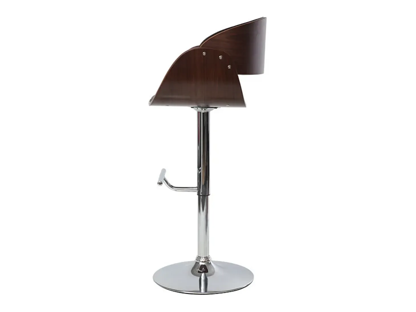 Taburete de bar diseño negro y madera BENT